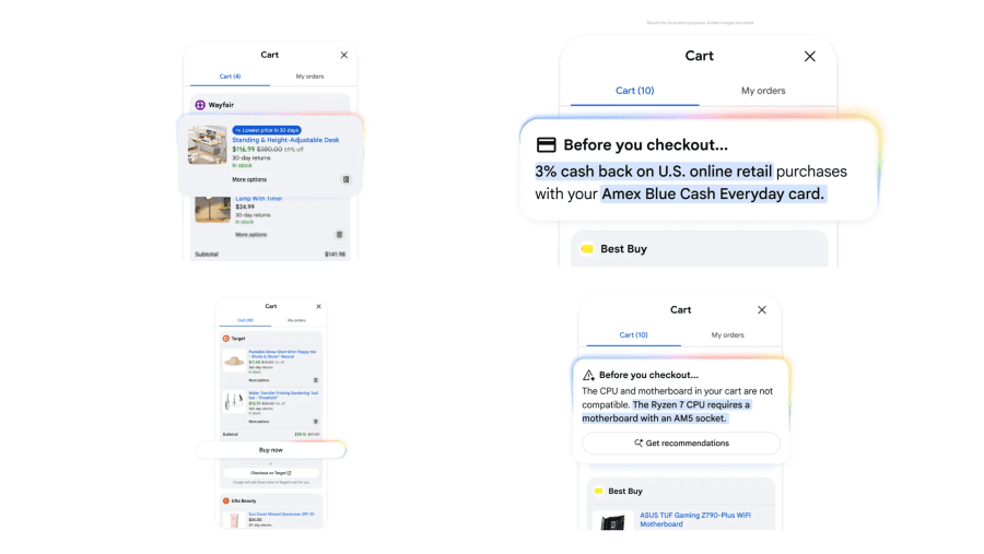 Universal Cart Google