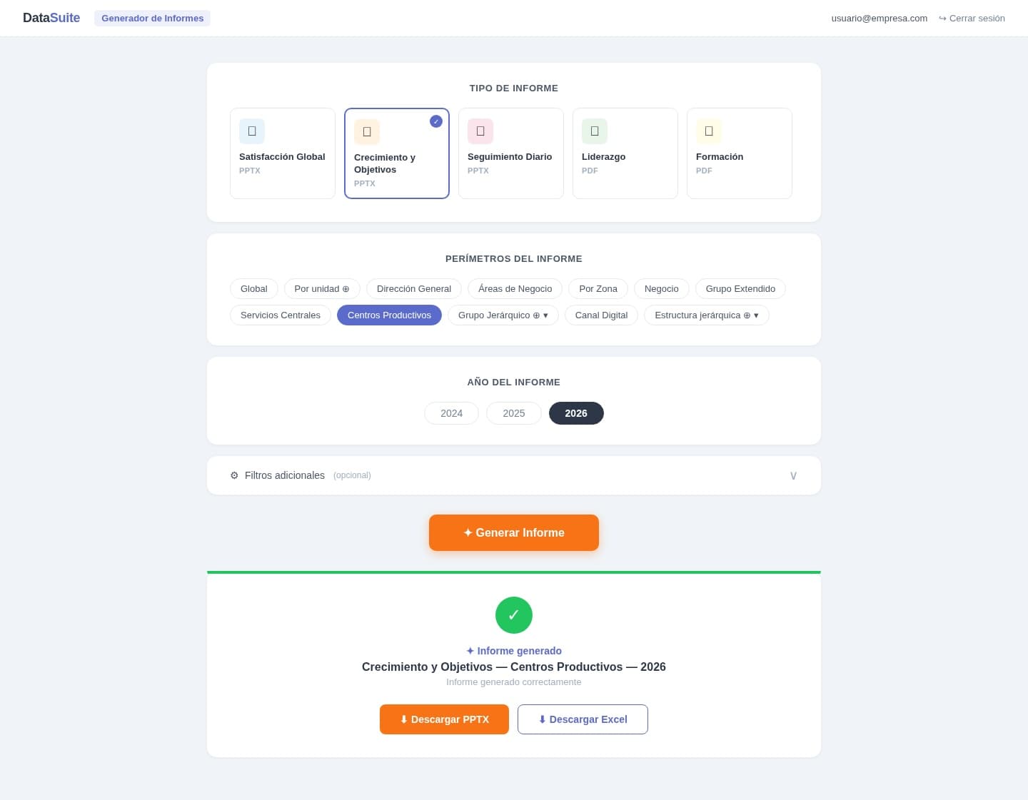 Generador de informes con IA