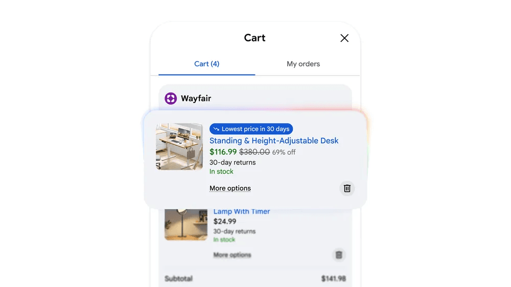 Universal Cart Google