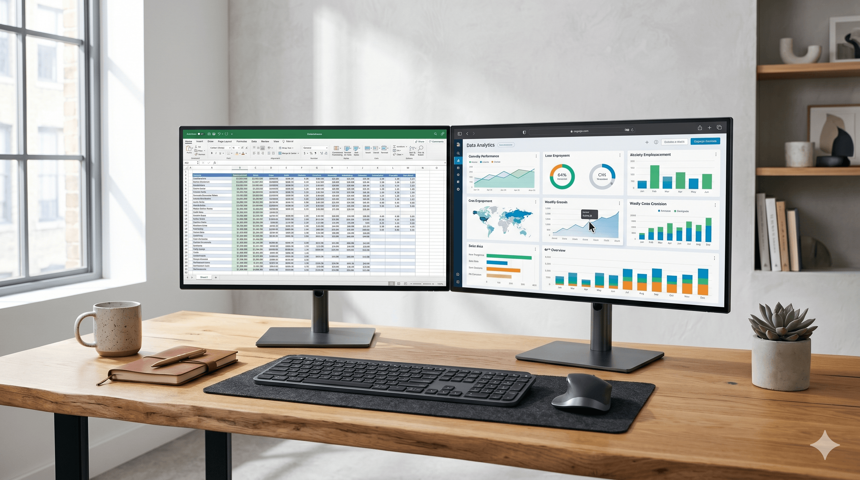 Data Analytics IA Performance dashboard